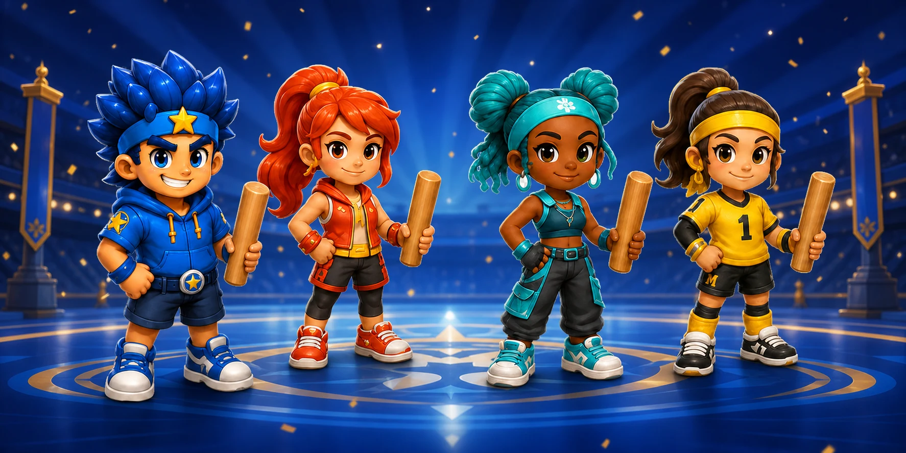 Kaï, Maya, Aïcha et Yuna dans l’univers FiftyRoyale